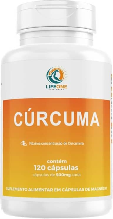 Curcuma Longa 500mg, 120 Cápsulas, Life One