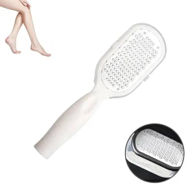 Ralador De Pé Lixa De Pé Mão Removedor De Calo Calosidade Pele Morta Debastador Aço Inox Profissional Branco Palaziun