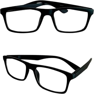 Armação Óculos Grau Perto Justin Emborrachado Preto Para Leitura
