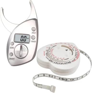 Adipômetro Digital + Fita Métrica Corporal | Ideal para Avaliação Física e Controle de Gordura Corporal