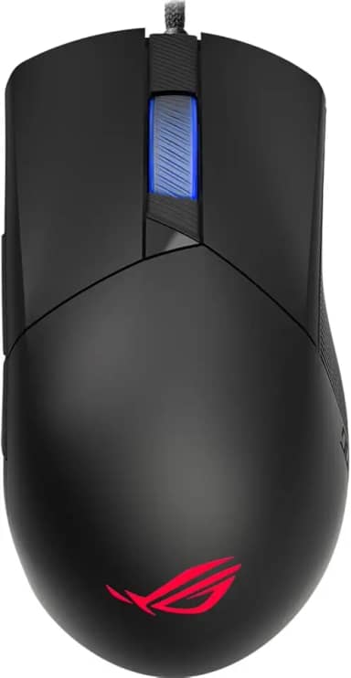 ASUS Mouse para jogos ROG Gladius III com fio | Sensor sintonizado de 19.000 DPI, interruptores push-fit II intercambiáveis, formato ergo, ROG Omni Mouse Feet, ROG Paracord e iluminação RGB Aura Sync,
