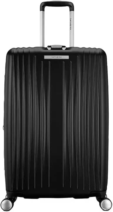 Mala de Viagem Quartz Preta Média Expansível