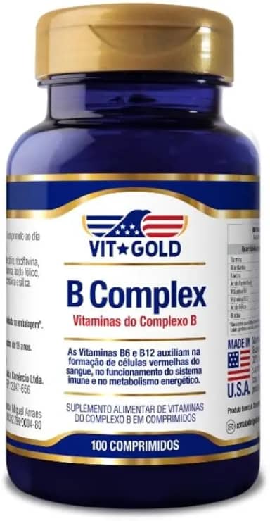 Vitamina Complexo B Vitgold 100 Comprimidos