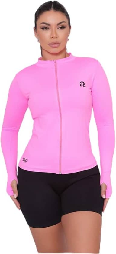 Blusa Térmica UV Camisa Tecido Gelado Proteção Solar Zíper