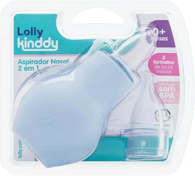 Lolly Aspirador Nasal 2 Em 1 Azul