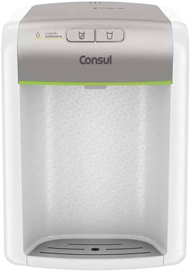 Purificador de água Consul Prata refrigerado, com proteção antibactérias - CPB34AS Bivolt