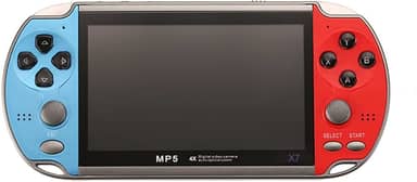 Console de videogame,Console de videogame X7 de 4,3 polegadas Jogres de videogame portáteis Double Rocker 8GB de memória integrada 1000 Games MP5 controlr de jogo Saída de TV