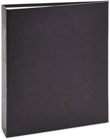 Álbum de fotos Ical, encadernação tradicional, para 120 fotos 10x15cm - envelope plástico transparente - linha Cores - modelo preto texturizado - 164