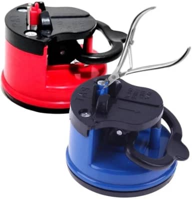 Afiador De Alicate De Unha Amolador de Faces e Afiador de facas e laminas Ventosa para fixacao