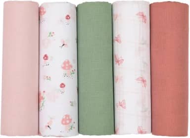 Papi Textil Fralda Soft Premium Papi Baby - 05 unidades, Encanto Cogumelo