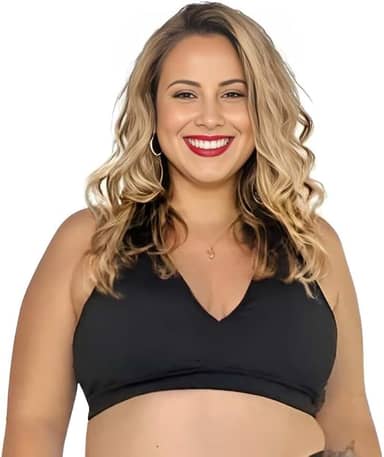 Parte De Cima Biquíni Top Sem Bojo Plus Size Reforçado Praia