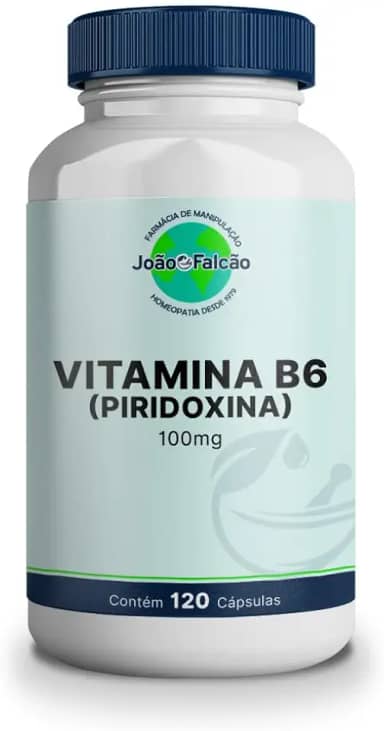 Vitamina B6(Piridoxina) 100Mg - 120 Cápsulas
