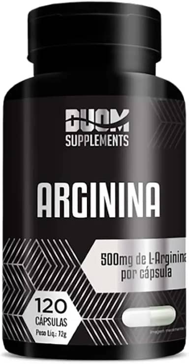ARGININA L-ARGININA 500MG 120 CÁPSULAS - DUOM