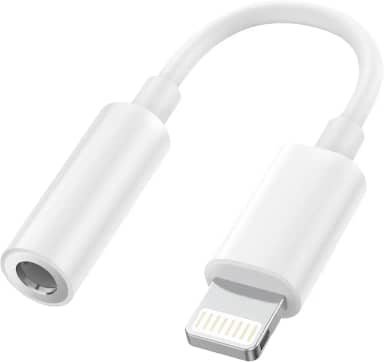 [Certificação Apple MFi] Adaptador Lightning para conector de fone de ouvido de 3,5 mm chip DAC integrado, adaptador auxiliar de áudio Hi-Fi para iPhone 14/13/12/11/X/XS/XR/8/7, iPad, iPod - auxiliar
