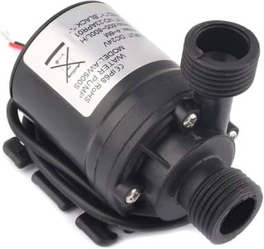 Mini Bomba D'agua 12 volts DC 19w 800 Litros/h Coluna 5m Submersível Irrigação