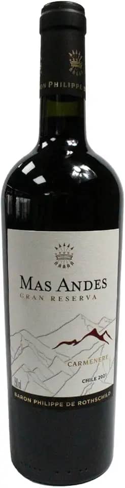 Vinho Tinto Chileno Baron Philippe de Rothschild Mas Andes Carmenére Gran Reserva 750 ml