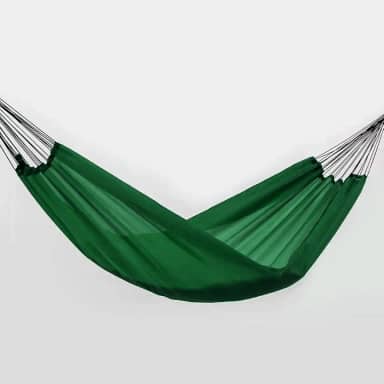 Rede de Dormir e Descanso Nylon Garimpeira, Camping, Pesca, Selva, laser (Verde Lodo)