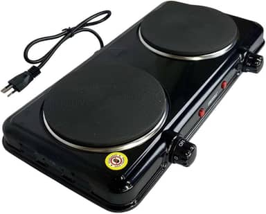 Fogão Elétrico de Indução, 2 Bocas, Preto, 220V,Fogões Cooktop para Cozinha