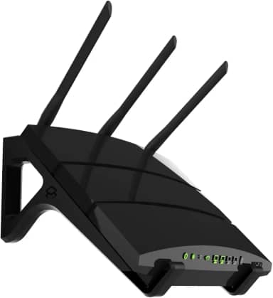 Suporte Roteador Receptor Wi-fi Parede Universal Maior 20cm (Preto)