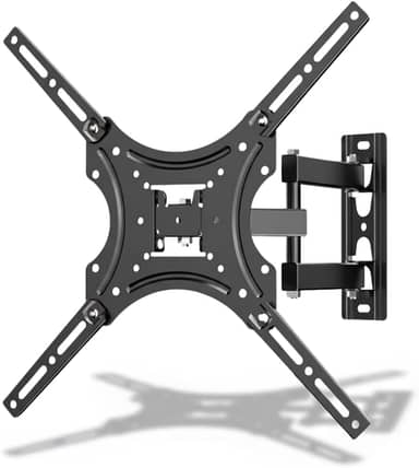 Suporte Articulado De Parede Para TV 26" A 55" Polegadas Duplo 360° E 180° Drywall E Madeira Compatível Com Samsung LG AOC TCL Philco Philips Universal