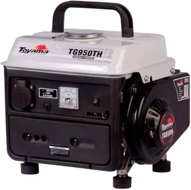 GERADOR TOYAMA GASOLINA TG950TH 2 TEMPOS MONOFASICO 127V 850W PARTIDA MANUAL COM CARREGADOR DE BATERIA