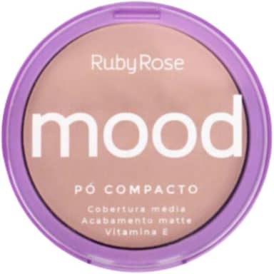 Pó Compacto Mood Ruby Rose Cobertura Média Acabamento Matte (1, C10)