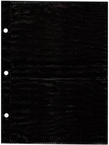 Refil Preto para Álbum de Fotos 10x15 cm - 10 Folhas - 23,5x17,6 cm