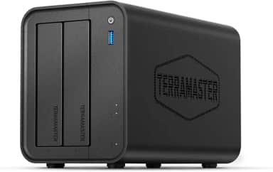 TERRAMASTER Armazenamento NAS de 2 baias F2-425 - CPU quad-core N5095, memória DDR4 de 4 GB, LAN de 2,5 GbE, servidor multimídia de armazenamento conectado à rede para usuários domésticos (sem disco)