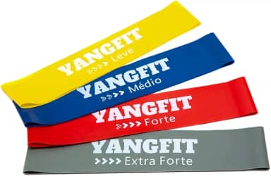 Kit Mini Band Faixa Elástica Circular 4 Intensidades Yangfit