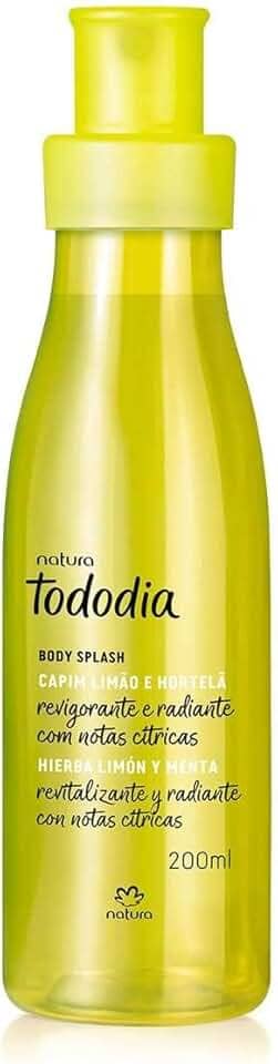 Body Splash Capim Limão e Hortelã Tododia Desodorante Colônia Natura 200ml