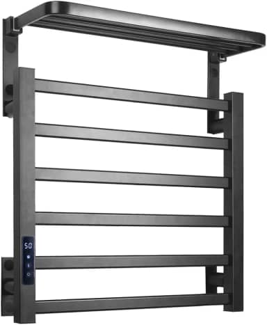 Toalheiro Elétrico Térmico 45x50 cm com Display Digital e Temporizador, 110V (Preto)