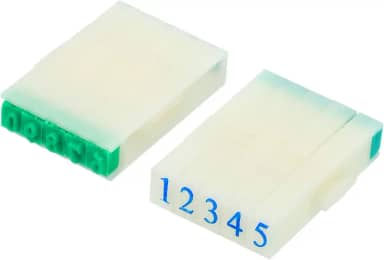 Carimbo numérico destacável, plástico de 5 mm, fonte de 9 dígitos, tamanho 5 números, 0 a 9, conjunto combinado para cartão de etiqueta, scrapbook, artesanato, ensino