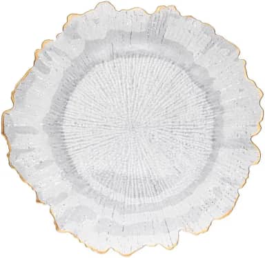 WOLFF Sousplat de Plástico com Fio de Ouro 33cm