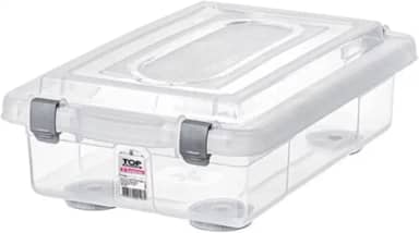 Sanremo - Caixa Organizadora Plástica de 2,3 Litros e Tampa com Travas, Linha Top Stock