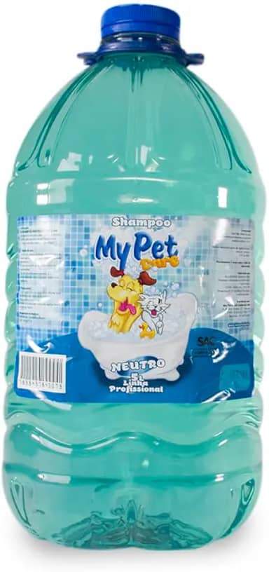 MY PET BRASIL Shampoo Para Cachorros Modelo Neutro Shampoo Profissional Pet Banho E Tosa Galão De 5 Litros