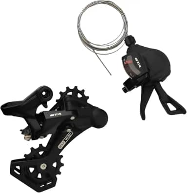 Kit Câmbio 12 Velocidades Alavanca + Transmissão Traseira Cor Preto - GTA START