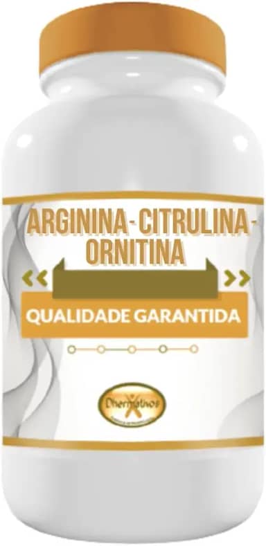Arginina 200mg +citrulina 200mg+ornitina 100mg 120 Cápsulas