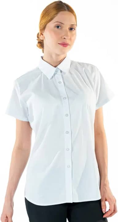 Camisa Feminina Social para Secretária Manga Curta Premium