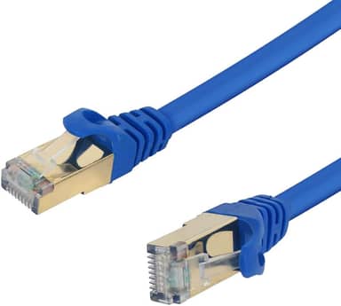 Cabo de rede Cat.7 PlusCable, CAT715BL, 1,5metros Azul, Patch cord 100% Cobre