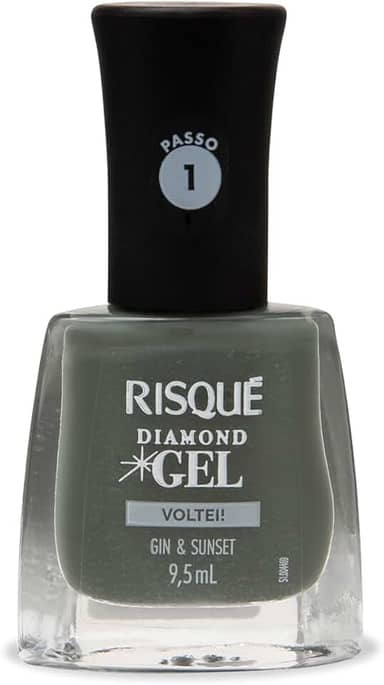 Esmalte Risqué Diamond Gel Gin & Sunset Cremoso 9,5ml