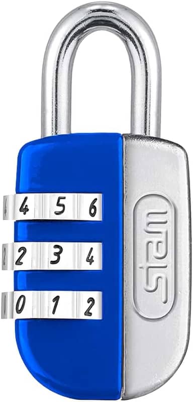 STAM CADEADO SEGR. 20 MM LIFE COLORS - AZUL - ENC.