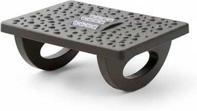 Gshield Apoio Descanso Ergonômico Office Armor para os Pés com Movimento Balanço 180° e Massageador Texturizado, Preto