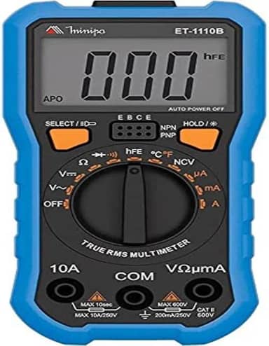 MULTÍMETRO DIGITAL TRUE RMS ET-1110B - MINIPA