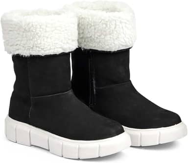 Bota de Inverno Feminina Aspen Oslo Cano Médio em Couro Nobuck