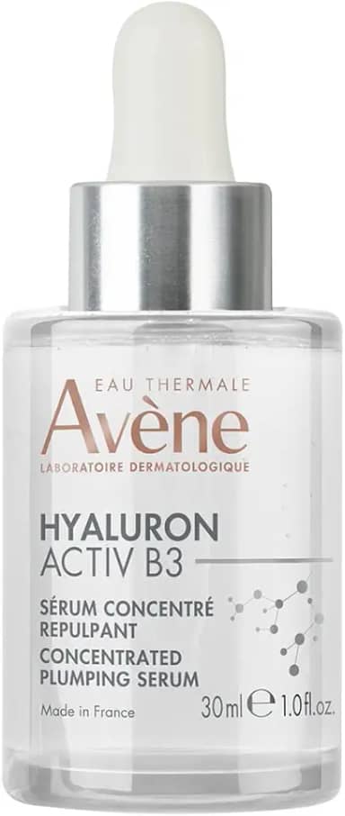 Avène Hyaluron Activ B3 Sérum Concentrado Preenchedor Com Niacinamida, Adenosina, Dois Tipos de Ácido Hialurônico Puro e Água Termal Avène. Preenche e Reduz Visivelmente Rugas, Melhora Elasticidade, Firmeza e Luminosidade da Pele. Indicado para todos os tipos de pele, 30ml