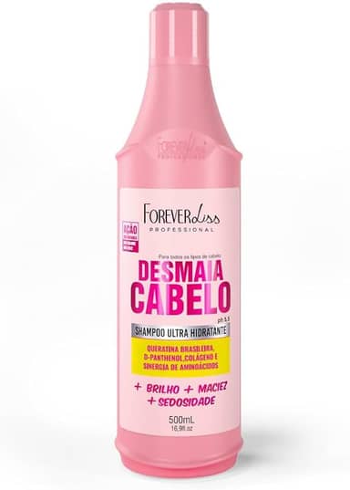 FOREVER LISS Shampoo Desmaia Cabelo Rosa 500 Ml