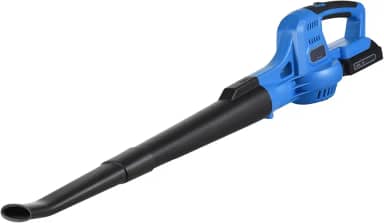 Mini soprador de folhas sem fio, soprador de folhas elétrico de 20 V, controle de velocidade, portátil, soprador de energia portátil com tubos de extensão, carregador rápido de bateria de 2,0