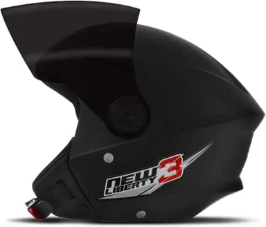 CAPACETE ABERTO PRO TORK NEW LIBERTY 3 SOLID PRETO FOSCO TAM. 56 VIS. FUMÊ