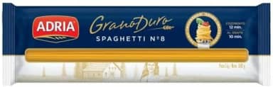 Macarrão de Sêmola Grano Duro Espaguete 8 Adria Pacote 500g