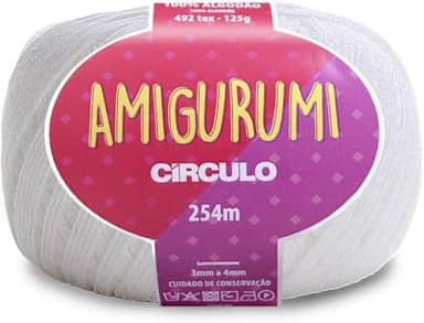 Fio Amigurumi Círculo 125G 8001 - Branco